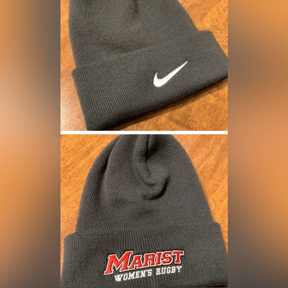 🦊 NIKE Beanie • MARIST UNIVERSITY women’s Rugby team • red fox 🦊 🏉